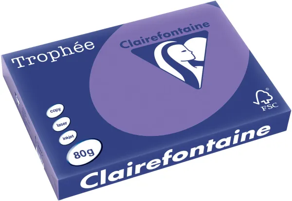 Q-connect Trophee copy paper A3 80g strong purple 500 sheets
